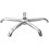 Charles Jacobs Charles Jacobs Replacement 5 Spoke Chrome Star Base and Castor Wheels for Computer Office Chair 2
