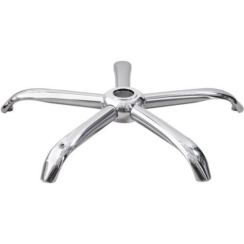 Charles Jacobs Charles Jacobs Replacement 5 Spoke Chrome Star Base and Castor Wheels for Computer Office Chair 1