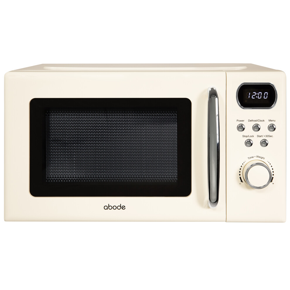 Abode Retro Microwave 20 Litre Digital 700W Cream AMD2004C
