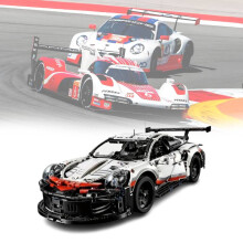 1580pcs 50cm Porsche 911 RSR Sport Car Building Blocks DIY Kit - Educational Gift
