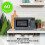 Abode Retro Microwave 20 Litre Digital 700W Grey AMD2004G 6