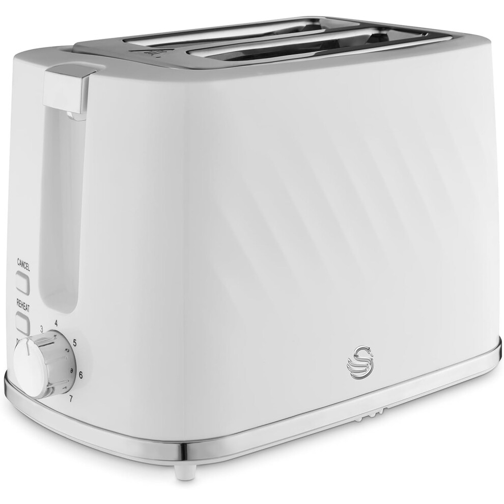 Swan Windsor 2 Slice Toaster St14071wht (White) White
