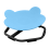 MagicMeadow Sensory Toy Spinning Chair Frog | Blue 1