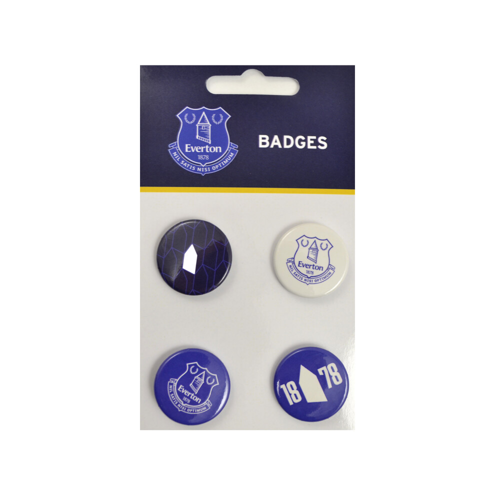 Everton FC Four Pack Button Badges