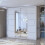MN Furniture Monaco Double Sliding Mirrored Wardrobes White 150cm 1