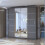 MN Furniture Monaco Double Sliding Mirrored Wardrobes Grey 150cm 1
