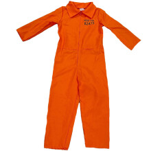 (Number Prisoner, L) Unisex Orange Prisoner Costume For Boys And Girls Perfect For Halloween Celebrations