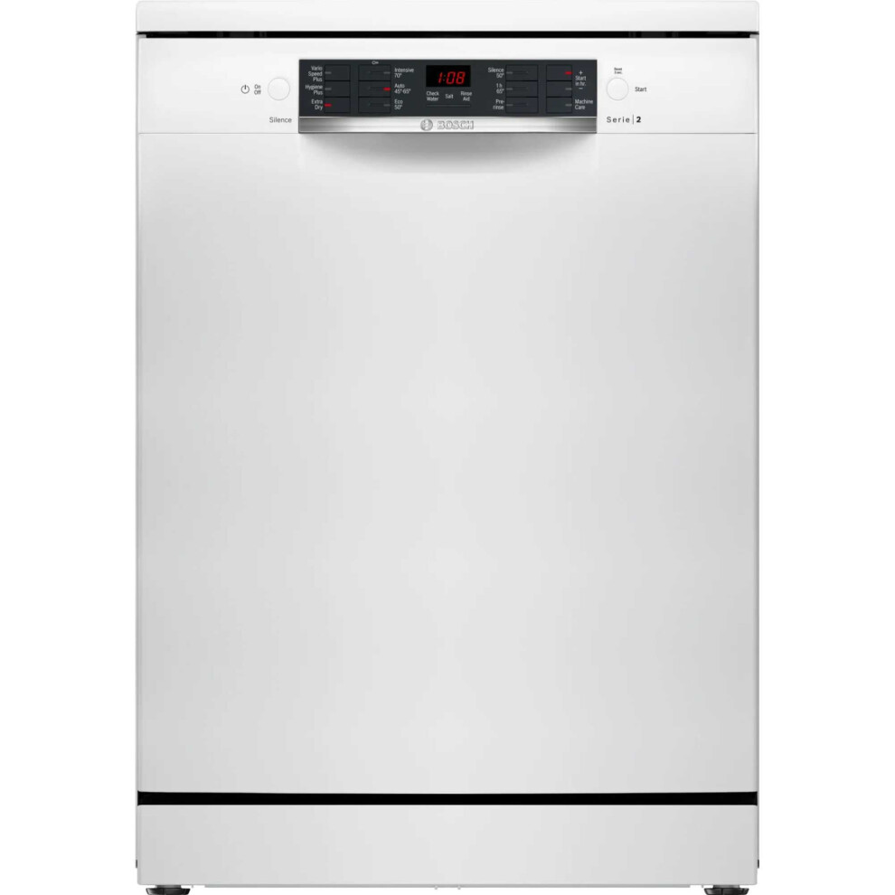 Bosch SMS26AW08G Series 2 60cm 12 Place Setting Dishwasher - White