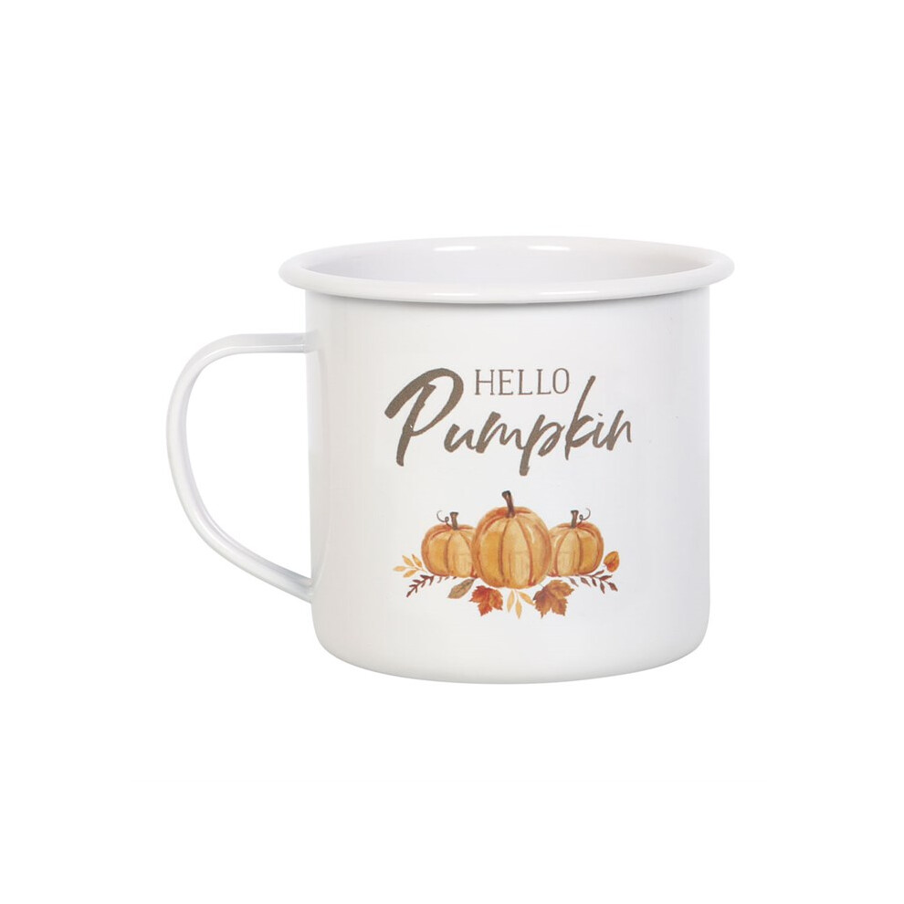 Something Different Hello Pumpkin Enamel Mug