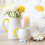 All Over Daisy Print Stemless Wine Glass 6