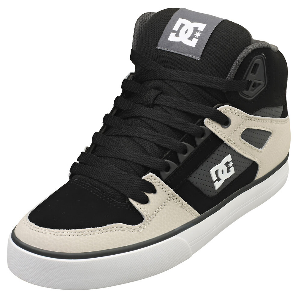 (9) DC Shoes Pure High-top Wc Mens Skate Trainers in Black Grey