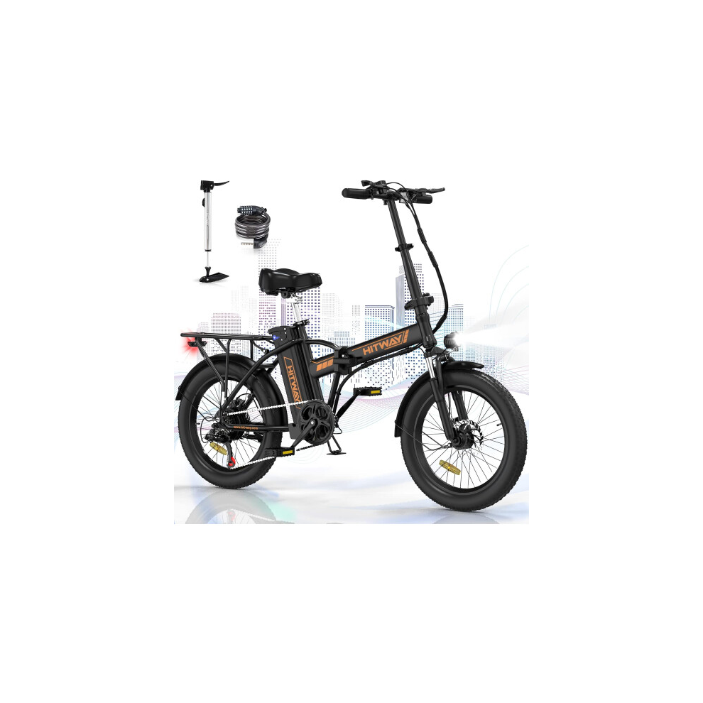 Electric Bike, Bk11, for Adults, 20" Fat Tire E Bike 250W Bicycles