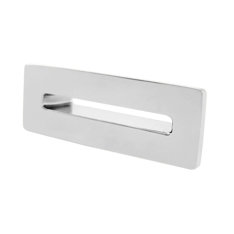 Nes Home Chrome Rectangle Basin Overflow Stopper-image-OPC-PFJFRQ8-NEW