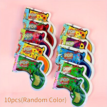 (10pcs(Random Color)) 10pcs, Inflatable Fireworks Gun, Handheld Confetti Poppers Multicolor With Novelty