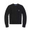 (Black, S) Women Crew Neck Sweatshirt Solid Jumper Long Sleeve Pullover Sweater Multicolor 1