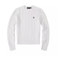 (White, M) Women Crew Neck Sweatshirt Solid Jumper Long Sleeve Pullover Sweater Multicolor