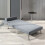 Homcom HOMCOM Folding 5 Position Convertible Sleeper Bedroom Chair Bed Grey 7