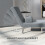 Homcom HOMCOM Folding 5 Position Convertible Sleeper Bedroom Chair Bed Grey 4