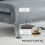 Homcom HOMCOM Folding 5 Position Convertible Sleeper Bedroom Chair Bed Grey 6