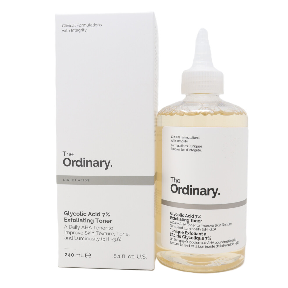 The Ordinary. Glycolic Acid 7% Exfoliating Toner  8.1oz/240ml New With Box