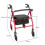 Folding Rollator Walker Disability Aid Lightweight Mobility 4 Wheels W/ Seat ﻿ 4
