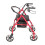 Folding Rollator Walker Disability Aid Lightweight Mobility 4 Wheels W/ Seat ﻿ 6