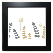 Dandelion  s Art Black Square Frame Picture Wall Tabletop