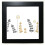 Dandelion  s Art Black Square Frame Picture Wall Tabletop 1