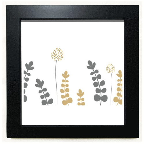 Dandelion  s Art Black Square Frame Picture Wall Tabletop