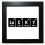 Lucky Checal Element Science Black Square Frame Picture Wall Tabletop 1