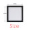 Summer Season Illustration Black Square Frame Picture Wall Tabletop 3