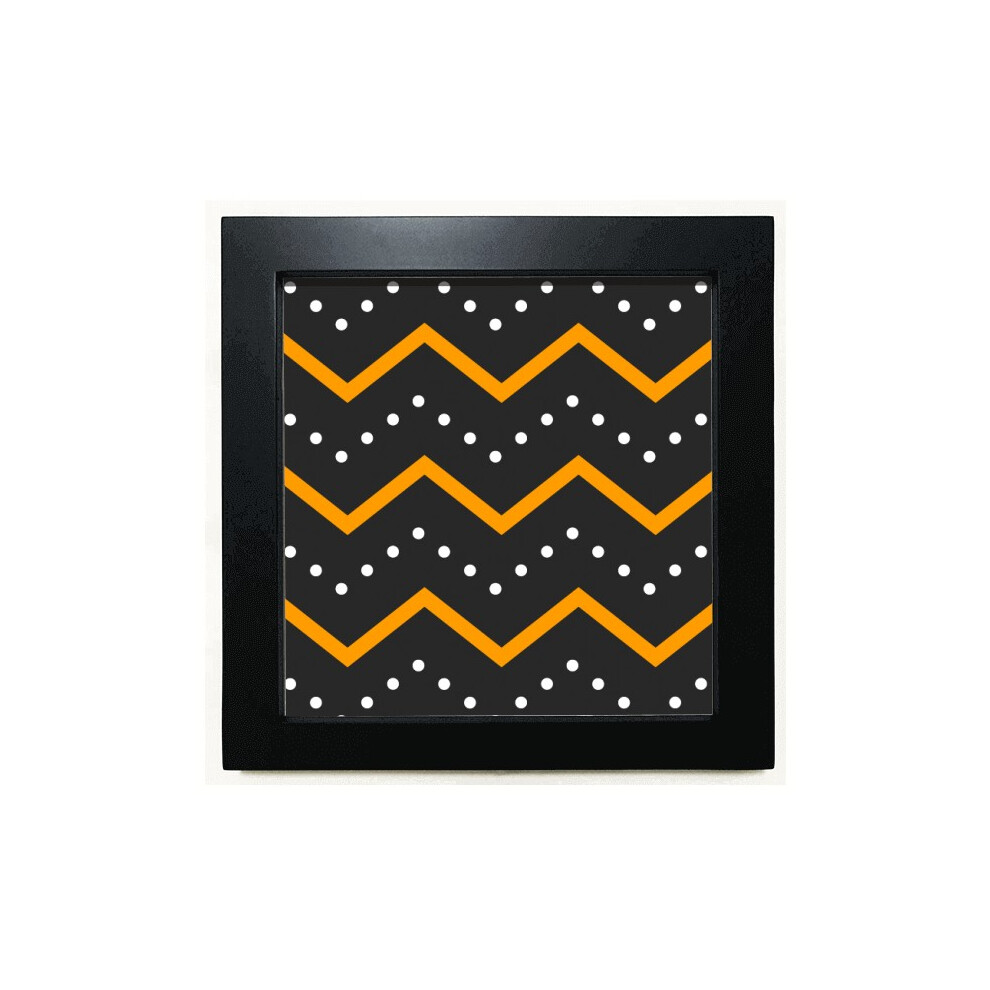 Wave Happy Fear Halloween Black Square Frame Picture Wall Tabletop-image-OPC-PFJJ8WM-NEW