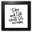time and wait for no man quote black square frame picture wall tabletop 1