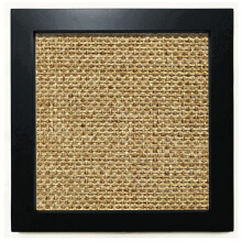 Tawny Burlap Linen Knit Fresh Illustration Pattern Black Square Frame Picture Wall Tabletop