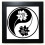 Culture   Black White Pattern Black Square Frame Picture Wall Tabletop 1