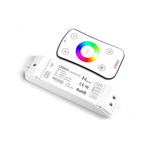 Single zone RGB LED strips Controller With RF Receiver Ltech, M3+M4-5A