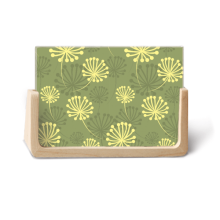 Green Yellow Dandelion Decorative Pattern Photo Wooden Photo Frame Tabletop Display