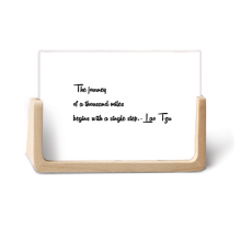 Inspirational Quote About Journey By Lao Tzu Photo Wooden Photo Frame Tabletop Display