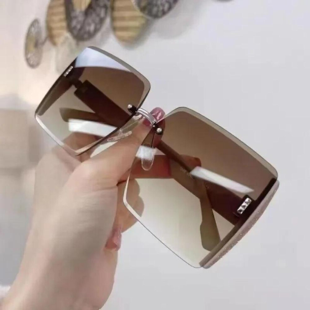 (Brown) Woman Classic Vintage Square Sunglasses