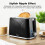 Tower Tower Sonar Kettle & 2 Slice Toaster Kitchen Set (Black) 7