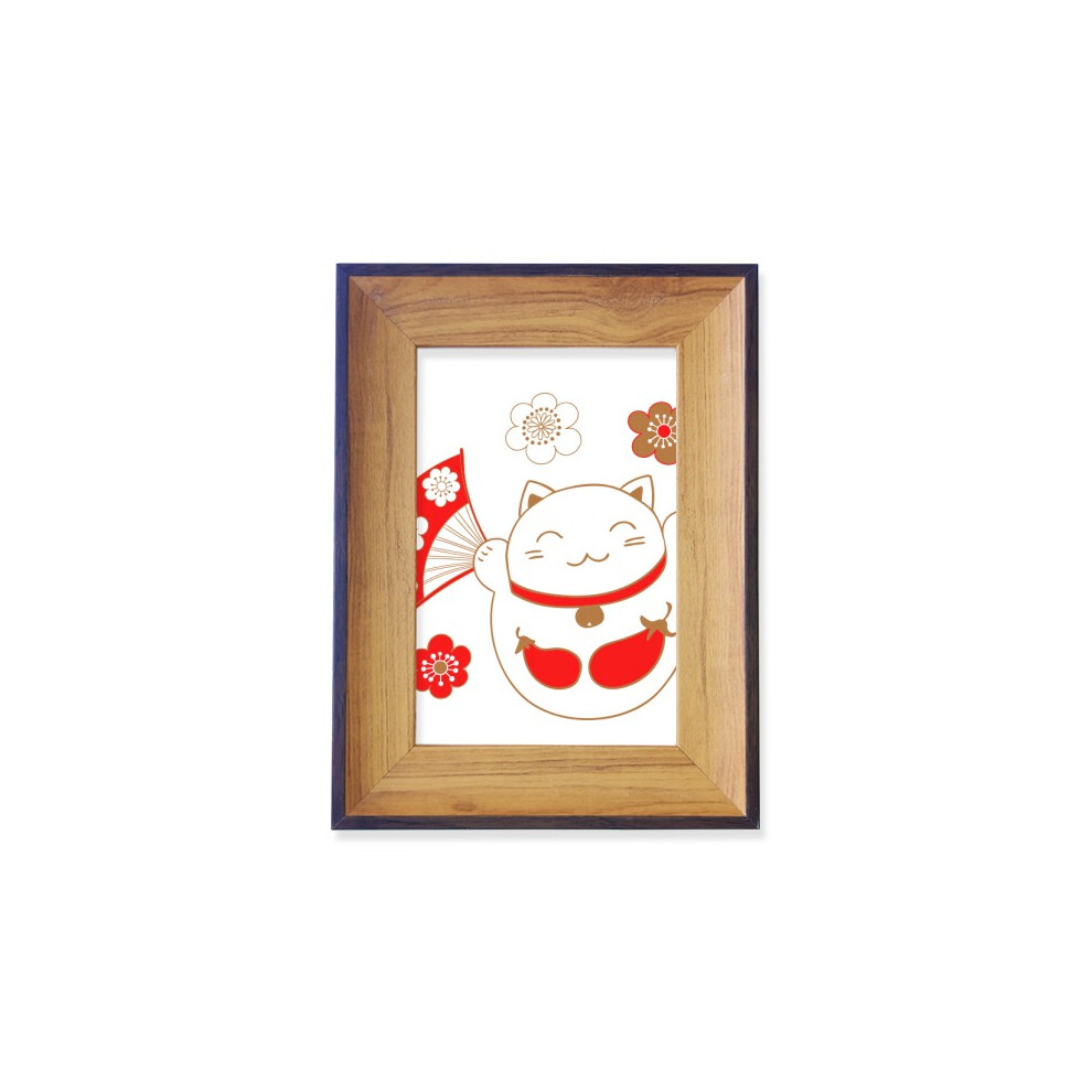 Japan Lucky Fortune Cat Flower Copper Photo Frame Exhibition Display Art Desktop Painting-image-OPC-PFJJCW8-NEW