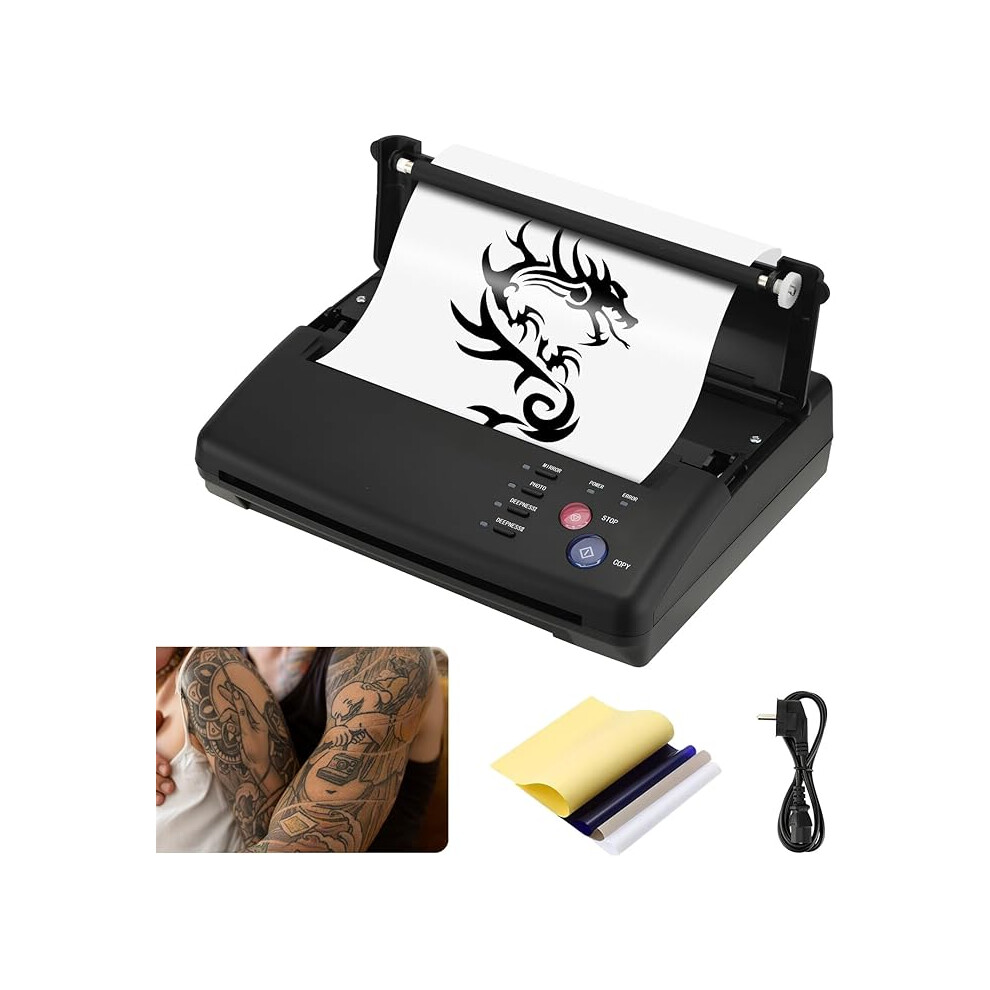 Sunowl Tattoo Stencil Printer Machine, Tattoo Printer with 10 Tattoo Transfer Paper