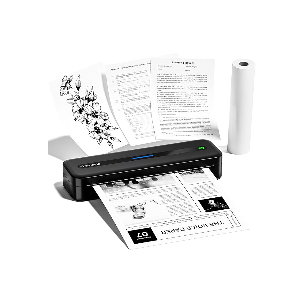 Phomemo M832 Thermal Printer, Inkless Portable Printer A4 Compatible