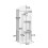 Children's Rotating Bookshelf with Four Sides for Easy Storage and Retrieval, White 7