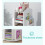 Children's Rotating Bookshelf with Four Sides for Easy Storage and Retrieval, White 5