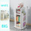 Children's Rotating Bookshelf with Four Sides for Easy Storage and Retrieval, White 3
