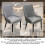 Set of 2 Modern Leather Upholstered Accent High Back Dining Chair Grey 2