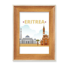 City Castle Building Eritrea Desktop Wooden Photo Frame Display Picture Art Painting Multiple Sets