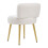 Teddy Fleece Stool with Gold Legs - Vanity Dressing Table Chair 3