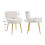 Teddy Fleece Stool with Gold Legs - Vanity Dressing Table Chair 7